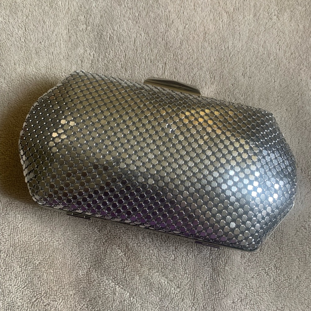 Silver Reflective Clutch 1976 with Textured Finish